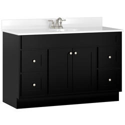 Briarwood Homestead 48"W x 21"D x 31"H Birch Midnight Bathroom Vanity Cabinet at Menards®