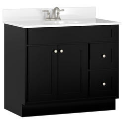 Briarwood Homestead 36"W x 18"D x 34-1/2"H Birch Midnight Bathroom