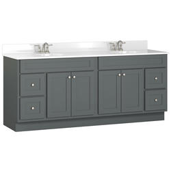 Briarwood Homestead 72"W x 21"D x 31"H Birch Wolf Bathroom Vanity ...