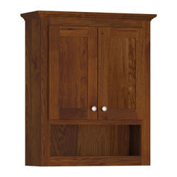 Briarwood Homestead 24"W x 9"D x 30"H Hickory Bermuda Bathroom Wall ...