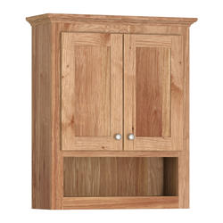 Briarwood Homestead 24"W x 9"D x 30"H Hickory Natural Bathroom Wall ...