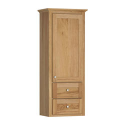 Briarwood Homestead 18"W x 12"D x 48"H Hickory Weathered Bathroom Wall ...