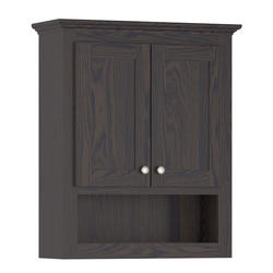 Briarwood Homestead 24"W x 9"D x 30"H Oak Shadow Bathroom Wall Cabinet ...