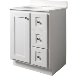 Smart Storage 24"W x 21"D Birch Glacier Bathroom Vanity Cabinet at Menards®
