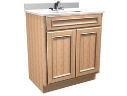 Briarwood Woodland 30"W x 18"D x 31"H Birch Unfinished Bathroom Vanity ...