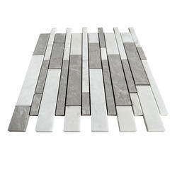 Bestview Glenview Grigio 12 x 12 Marble & Ceramic Mosaic Tile at Menards®