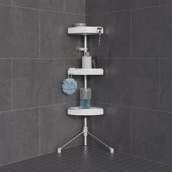 Hirise Four Corner Standing Shower Caddy With 9' Tension Pole Rust