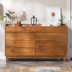 Walker Edison® Caramel Mid-Century Modern 9-Drawer Dresser at Menards®