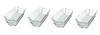Clear Plastic Storage Bins - 4 Pack