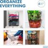 Clear Plastic Storage Bins - 4 Pack