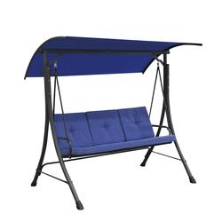 Backyard Creations® 3-Person Blue Patio Swing
