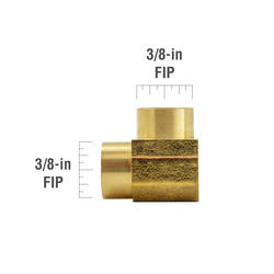 3/8" FIP Brass 90-Degree Elbow At Menards®