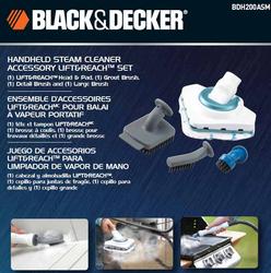 Black+Decker Steam Mop with Lift and Reach Detachable Head and