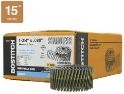 Uxcell 3600 Count Siding Nails 2-1/2" X 0.091" 15-Degree Ring Shank
