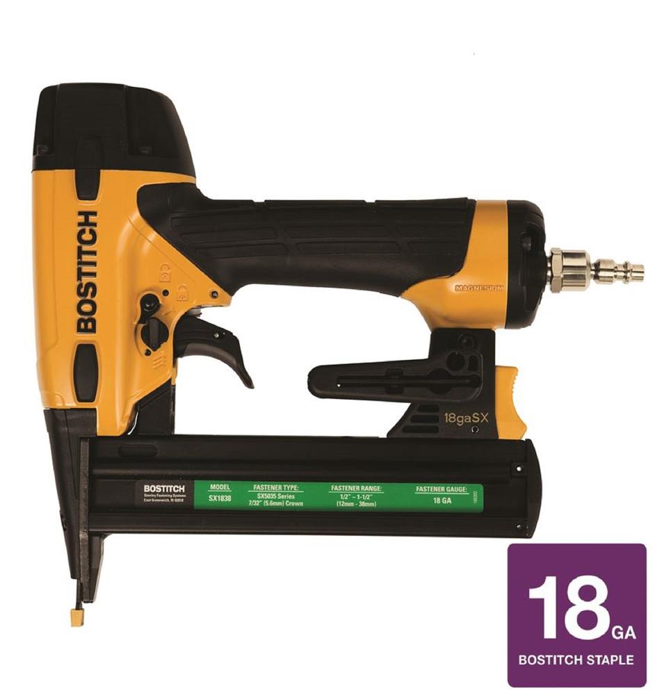 Bostitch 18-Gauge 3/8-in Narrow Crown Finish Pneumatic Stapler