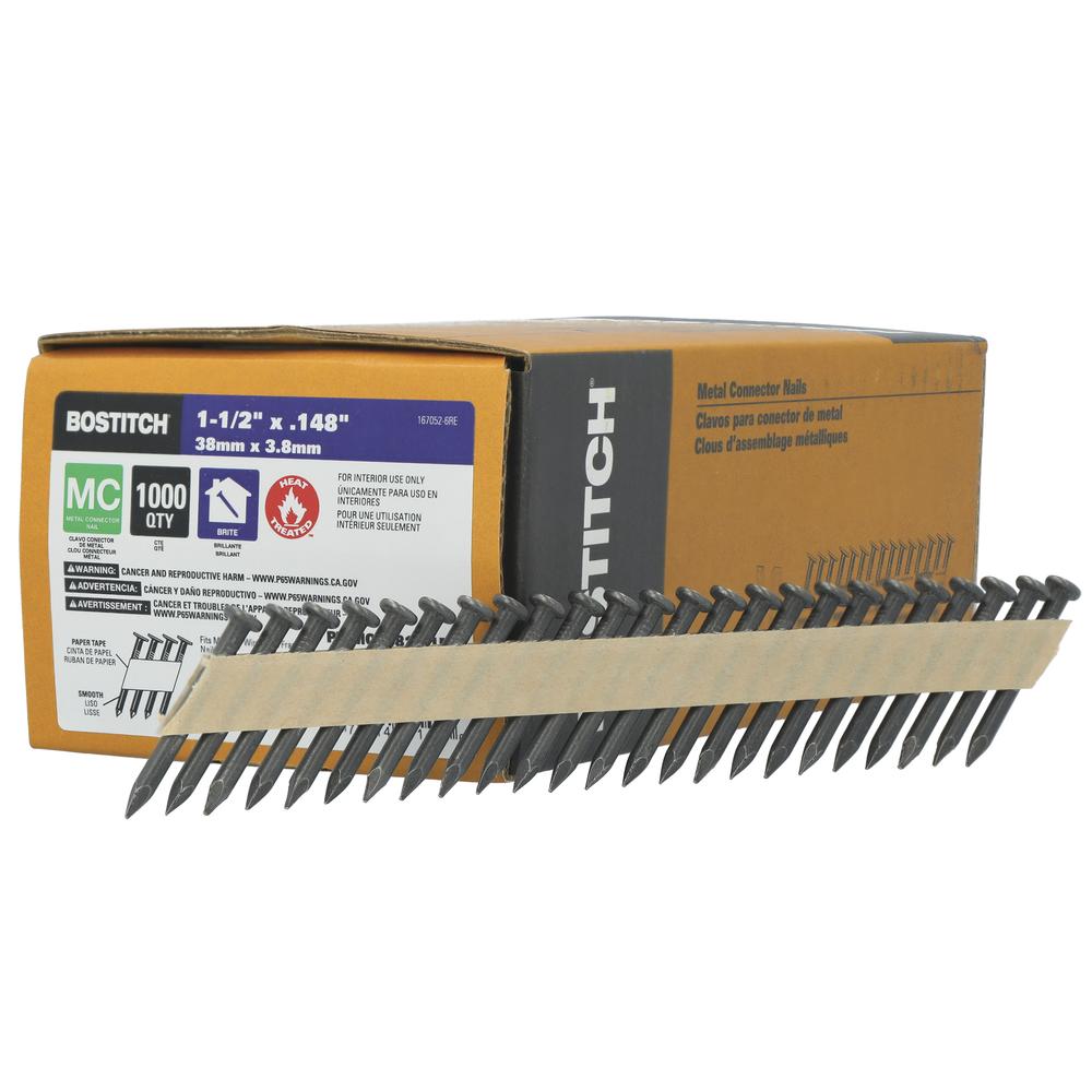 Dewalt Collated Metal Connector Nail, 2-1/2 In L, Galvanized, 35