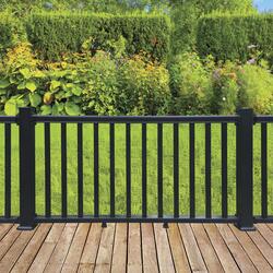 black vinyl fence