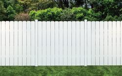 Yardworks® Belmont 6 x 6 White Dog Ear Vinyl Fence Panel at Menards®