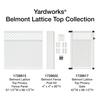 Yardworks® Belmont 6 x 6 White Lattice Top Vinyl Fence Panel