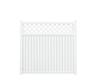 Yardworks® Belmont 6 x 6 White Lattice Top Vinyl Fence Panel