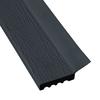 7/16" x 2" x 9' Black PVC Garage Door Stop