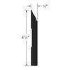 Royal® Building Products 1/2 x 4-1/4 x 8' White PVC Colonial Base Moulding WM620