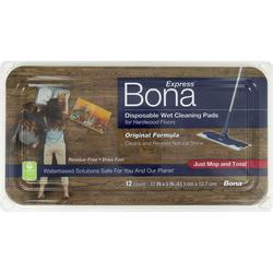 Bona Hardwood Floor Cleaner Disposable Wet Mop Cleaning Pad