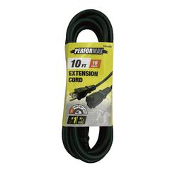 Performax™ 10' 16/3 Light-Duty Green Outdoor Extension Cord at