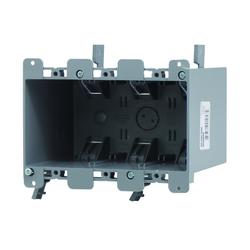 Cantex EZ Box New Work 44 Cu In Rectangle PVC 3 Gang Outlet Box Gray