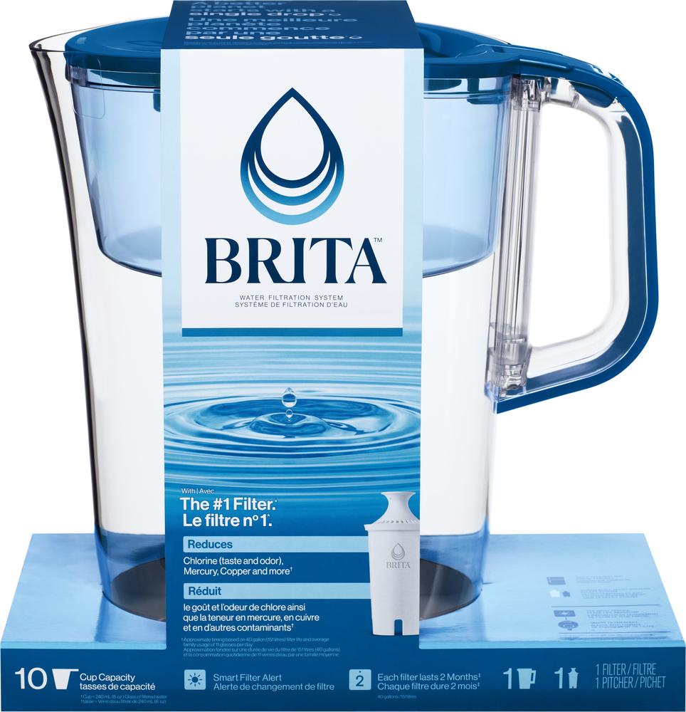 Brita Monterey Water Filter Pitcher, 10 Cup - Blue Brita Monterey Water Filter Pitcher, 10 Cup - Blue