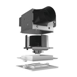 Broan-NuTone® Roomside Series 80 CFM Bathroom Exhaust Fan with LED ...