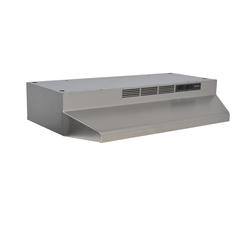 E5490SS Broan Broan® 35-7/16-Inch x 27-9/16-Inch Convertible Island Chimney Range  Hood, 550 Max Blower CFM, Stainless Steel STAINLESS STEEL - Hahn Appliance  Warehouse