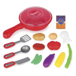 Just Like Home Frying Pan Playset Breakfast Red Toys R Us