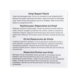 MCTRHG Vinyl Repair Kit, Air Mattress Repair Patch Kit, Vinyl Patch Kit, Suitable for Vinyl Tents, Air Mattresses, Awnings, Vinyl and Vinyl Coated