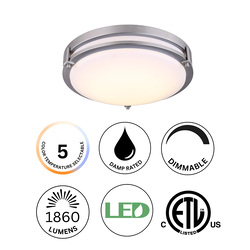 Patriot Lighting® Gilda II Brushed Nickel 12-1/2