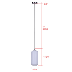 Canarm MALEK Brushed Nickel 1 Light Pendant at Menards®