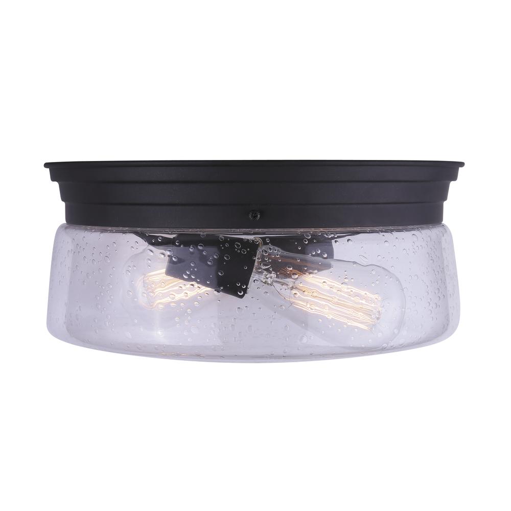Canarm Ltd Mill Oil-Rubbed Bronze 2-Light Flush Mount Ceiling Light