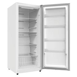 Element EUF17CEBW 33 Inch Freestanding Upright Convertible Freezer with  17.0 cu. ft. Capacity, 4 Glass Shelves, Garage Ready, Door Lock, and  Temperature Control: White