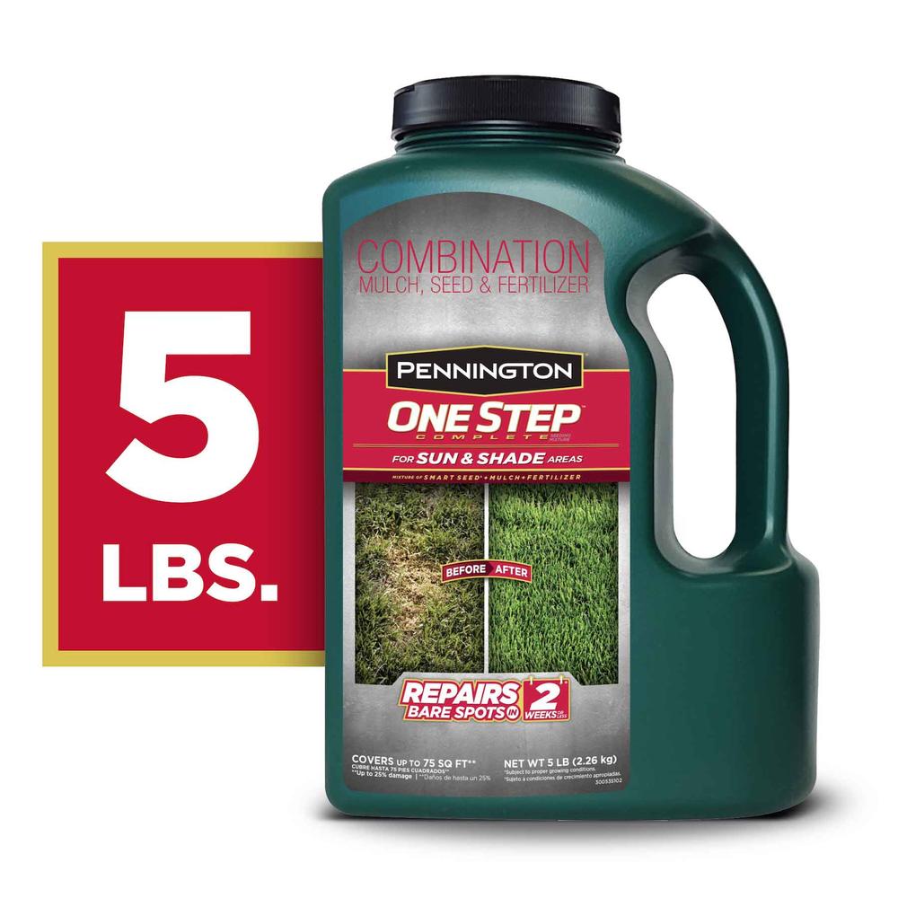 Pennington One Step Complete Tall Fescue Grass Sun or Shade Seed/Fertilizer/Mulch Repair Kit 8.3 lb