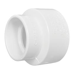 Charlotte Pipe and Foundry 3" x 2" Hub DWV Sch 30 PVC Reducing Coupling