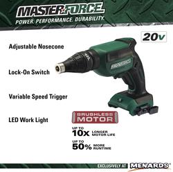 Masterforce® 20-Volt Cordless 3/8 Right Angle Drill - Tool Only at Menards®