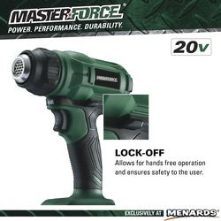 Masterforce® 20-Volt Cordless Heat Gun Kit at Menards®