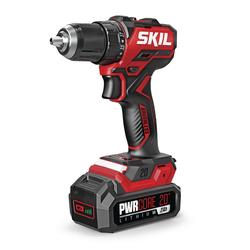 SKIL PWR CORE 20 20 Volt Brushless Cordless 1 2 Compact Drill Driver Kit at Menards