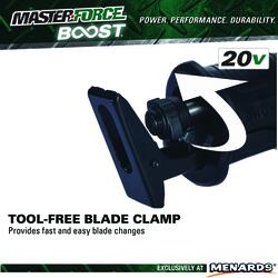 Masterforce Boost Cordless Reciprocating Saw Review 2410352 - PTR