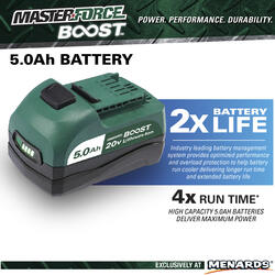 Masterforce 20 volt battery sale