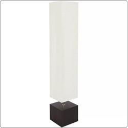 Mainstays white rice paper floor lamp with dark wood sales base