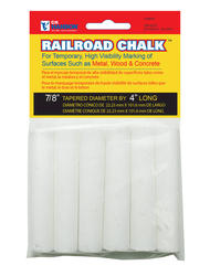 Railroad Chalk - Industrial Chalk, White - ULINE - Carton of 72 - S-20637W