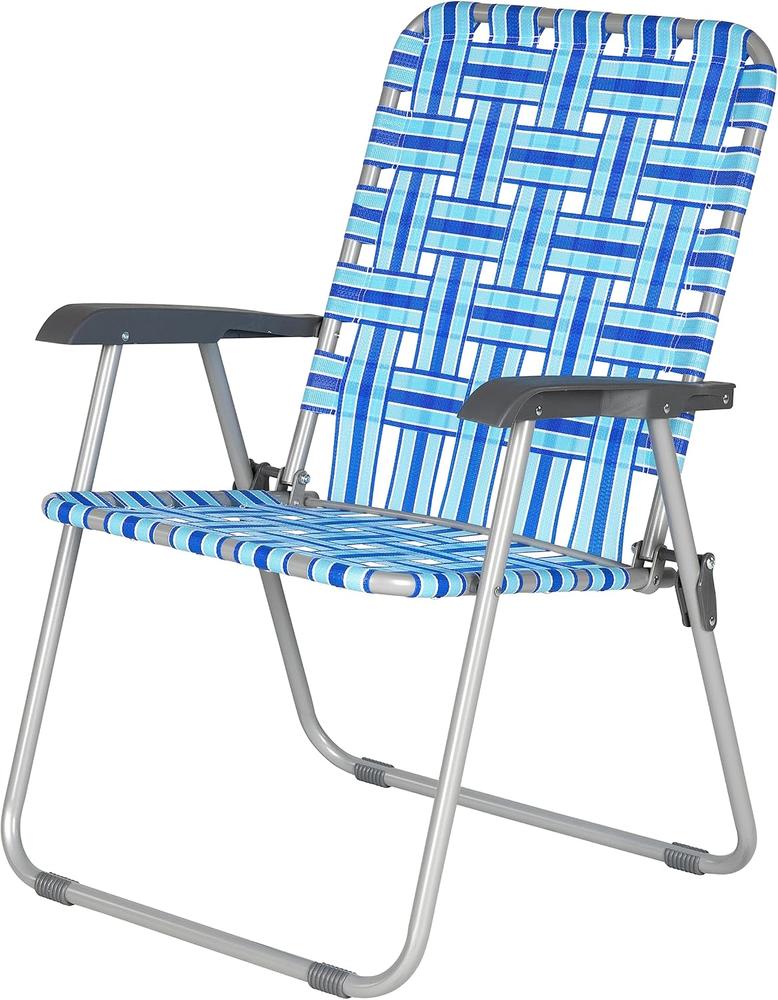 Webbed beach chairs sales