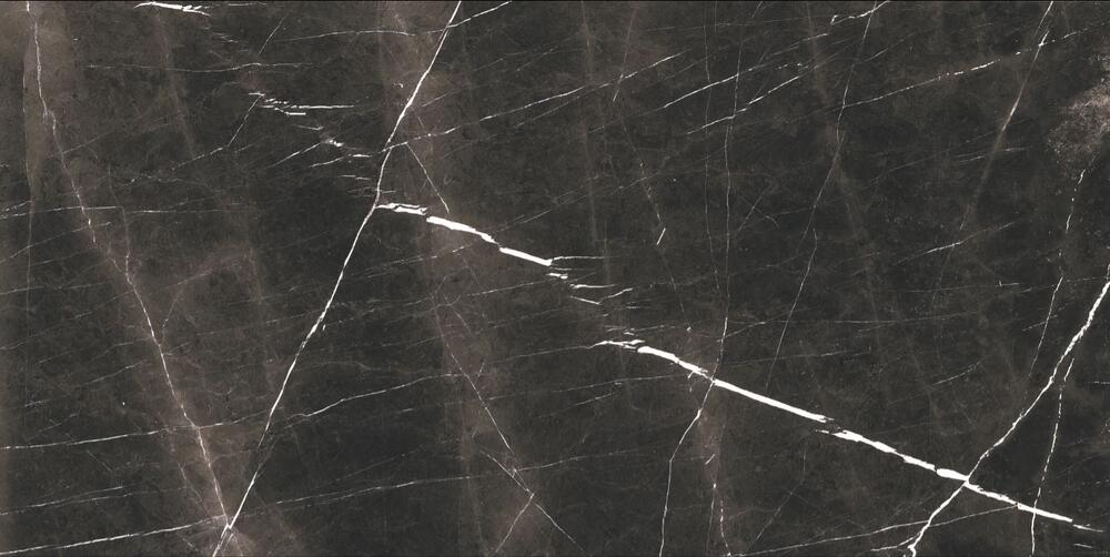 Milestone Luxury Nero Marquina Black 9 x 11 Hexagon Porcelain Mosaic Tile