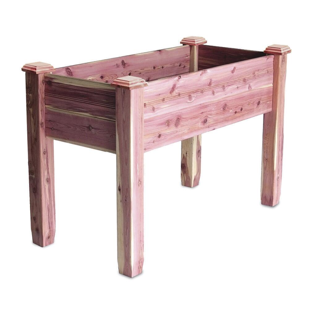 24" x 48" Cedar Elevated Garden Bed